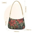 thumbnail image 3 of Adorned Poinsettia Holly Leaves Women Handbags Shoulder Bag Cross Body Bag with Crossbody Strap Hobo Bags Chain Strap, 3 of 7