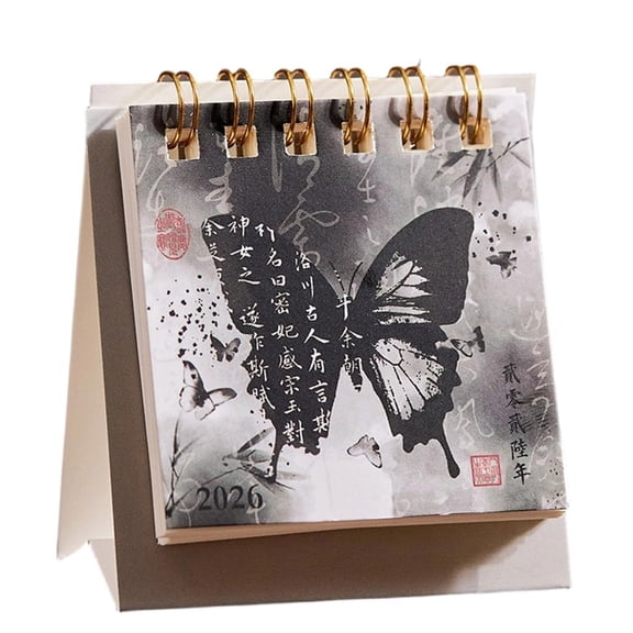 Flip Standing Desk Calendar, 2026 Mini Monthly Desktop Calendar Desktop Planner