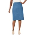 thumbnail image 2 of Jessica London Women's Plus Size Stretch Cotton Chino Skirt, 2 of 4