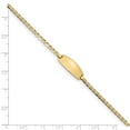 thumbnail image 3 of 14K Yellow Gold bracelet ID Anchor 6 in 8 mm 2.5 Oval, 3 of 3