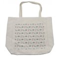 thumbnail image 1 of Unicorn Party Shopping Bag, Cartoon Animals Rabbit Giving Flower to Mythical Horse Be Happy Words, Eco-Friendly Reusable Bag for Groceries Beach and More, 15.5" X 14.5", Cream, by Ambesonne, 1 of 2