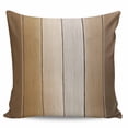thumbnail image 2 of Brown Ombre Throw Pillow Covers, Soft Pillowcases with Invisible Zipper, Vintage Country Wooden Decorative Square Pillow Cushion Covers for Living Room Couch Sofa Bed 20x20 Inches, 2 of 6