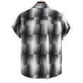 thumbnail image 4 of Mens Camisas de Manga Corta Formal Color Impresión Cuello de Vuelta, Blusa Casual para Al Aire Libre, Diario Y Otoño Primavera Desgaste, 4 of 9