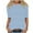 1-Blue, variant on Shirts for Women Short Sleeve Stripe Round Neck Pullover Casual Shirts Loose Blouse Green,Womens Tops
