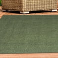 thumbnail image 3 of BNM Bohemian Indoor/ Outdoor Solid Rug, 6' x 9', Green, 3 of 7