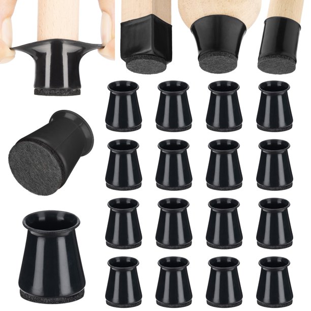 Protectores de fieltro y silicona para patas de sillas Aneaseit, 16 piezas