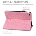 thumbnail image 2 of 2021 Galaxy Tab A8 10.5-Inch Case (SM-X200 /SM-X205) - Protective Leather/Silicone Composite Cover with [Adjustable Stand /Card Holder], Lightweight Flip Classic Flower Samsung Case (Pink), 2 of 5