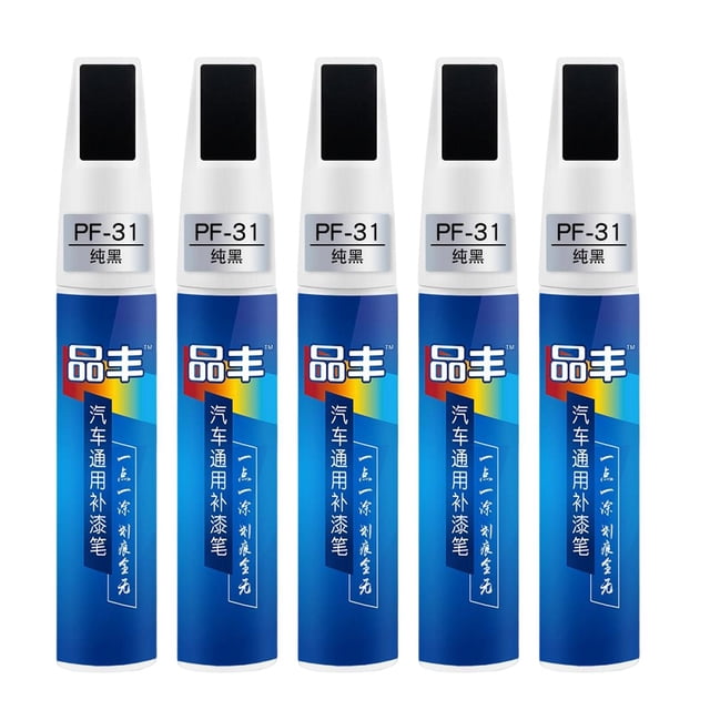 koolsoo 5x Car Paint Repair Maintenance Gloss Scratch Removal for Cars 12ml Black
