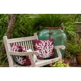 thumbnail image 4 of 16" x 16" Simply Daisy Big Seaweed Indoor/Outdoor Pillow, Maroon Red Qty 1, 4 of 6