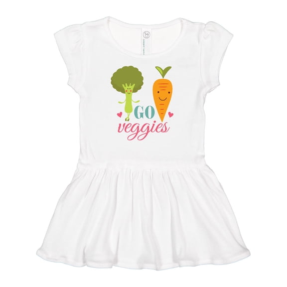 Inktastic Vegan Go Veggies Vegetarian Girls Baby Dress