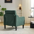 thumbnail image 5 of Matladin Chenille Fabric Accent Chair with Scooped Arms, Mid Century Modern Upholstered Armchair, Single Sofa for Living Room, Apartment, Office, 5 of 9