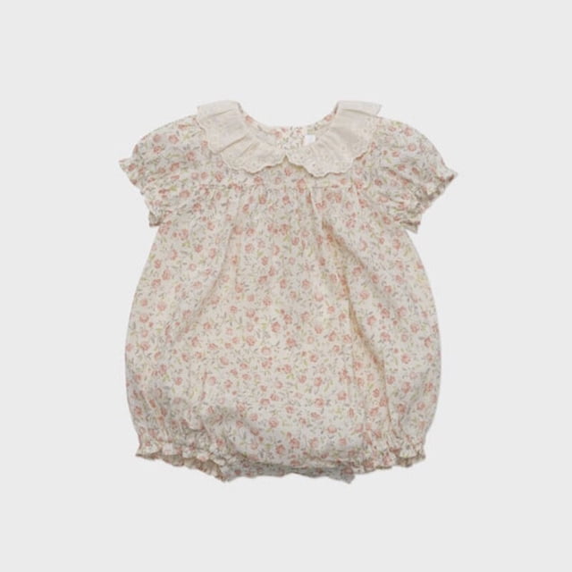 Body de algodón con bordado Floral para bebé, Pelele de encaje, estilo Pastoral, cómodo, Ins LOU Palace, Verano