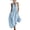 Blue, variant on Women's Cotton Loose Wide Leg Jumpsuit, Deep V Neck Sleeveless with Side Pockets, Casual Summer Beach Wear, Long Pants | VerBelle,Army Green L
