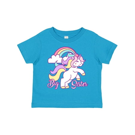 

Inktastic Big Sister Unicorn Gift Toddler Toddler Girl T-Shirt
