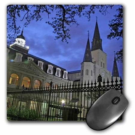 3dRose St. Louis Cathedral, New Orleans, Louisiana - US19 MGI0034 - Mark Gibson, Mouse Pad, 8 by 8 inches