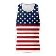 thumbnail image 4 of FUZHIQ 250th Anniversary Casual Shirt American USA Full Printed Flag Tank Top for Men 4th of July Sleeveless Shirt,XXL, 4 of 4