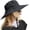Black, variant on CoCopeaunts Women's Large Sunhat UV Protection Men's Outdoor Hat Foldable Drawstring Sun Breathable Hat Fishing Travel Hiking Gardening