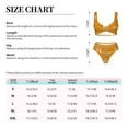 thumbnail image 5 of PAYOHTO Women's Cross Front Bikini Set with High Elasticity Soft Padding Giraffes Animal Savanna Bathing Suit Crop Top Swimsuit, 5 of 9