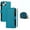 Turquoise, variant on Fit for iPhone 13(6.1)/14(6.1) PU Leather Magnetic Snap Flip Zipper Strap Wallet Phone Case