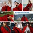 thumbnail image 5 of Red Cooling Blanket,Lightweight Breathable Summer Throw Blanket with Double Sided Cold Effect,Retro Oil Painting Modern Abstract Art Aesthetics Picnic Blankets Bed Sheet for Hot Sleepers 40"x60", 5 of 8