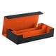thumbnail image 1 of Caja de almacenamiento para barajas de cartas coleccionables con capacidad para más de 600 cartas, ideal para coleccionar cartas. negro naranja, 1 of 9