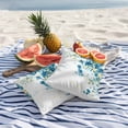 thumbnail image 5 of Outdoor Pillow Cover Blue Green Yellow Flowers Set of 2 Waterproof Throw Pillowcases Watercolor Spring Decorative Patio Furniture Pillows for Couch Garden Indoor & Outdoor Use, 5 of 9