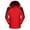 Red, variant on Lolmot Womens Winter Waterproof Ski Jacket Thickened Fleece Outdoor Sports Warm Snow Coat Windproof Detachable Cap Snowboarding Raincoat Fleece Parka Jacket