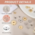 thumbnail image 3 of 30 Pcs Flat Round Spacer Beads 8mm Stainless Steel Heishi Beads, 1.5mm ID x 2mm H, 3 of 6