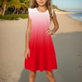 thumbnail image 3 of Huvoen Toddler Print Casual Sundress New Toddler Girls Dress Summer Ruffle Sleeve Sundress Outfit for Kids Casual Beach Holiday Dress Red 11 Years, 3 of 8