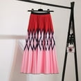 thumbnail image 3 of Eashery Short Skirt Women's Stylish Fold Over Flare Long Maxi Skir Red One Size, 3 of 5