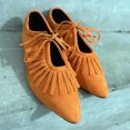 thumbnail image 5 of Zapatos casuales cómodos con borlas en punta para mujer Zapatos individuales de tacón bajo cómodos y sólidos Wmkox8yii FOPL1663, 5 of 5