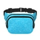 thumbnail image 1 of Fotbe Sky Blue Glitter Cangurera Cuadrada con Estampado de Doble Capa, Bolsa de Cintura Ajustable Mini para Hombres y Mujeres, 1 of 9