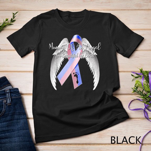 Simple Fit Miscarriage Shirt Mommy Of Angel Pregnancy Loss Baby Infant Unisex T-Shirt Gift For Him/Her Gift For Him/Her