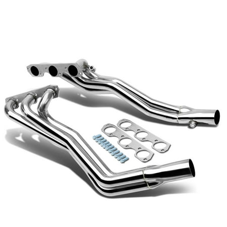 For 1994 to 2004 Ford Mustang Pony SN95 3.8 V6 Stainless Steel Long -Tube Header Manifold / Exhaust 95 96 97 98 99 00 01 02 (Best Muffler For V6 Mustang)