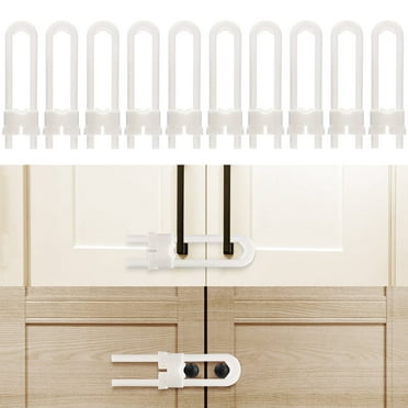 Cabinet Locks Baby Proofing,Baby Proofing Cabinets(10 Pack),Adjustable U-Shaped Child Proof Locks Cabinets,Child Proof Cabinet Latches,Child Safety Cabinet Locksfor Wardrobe,Drawer,Fridge