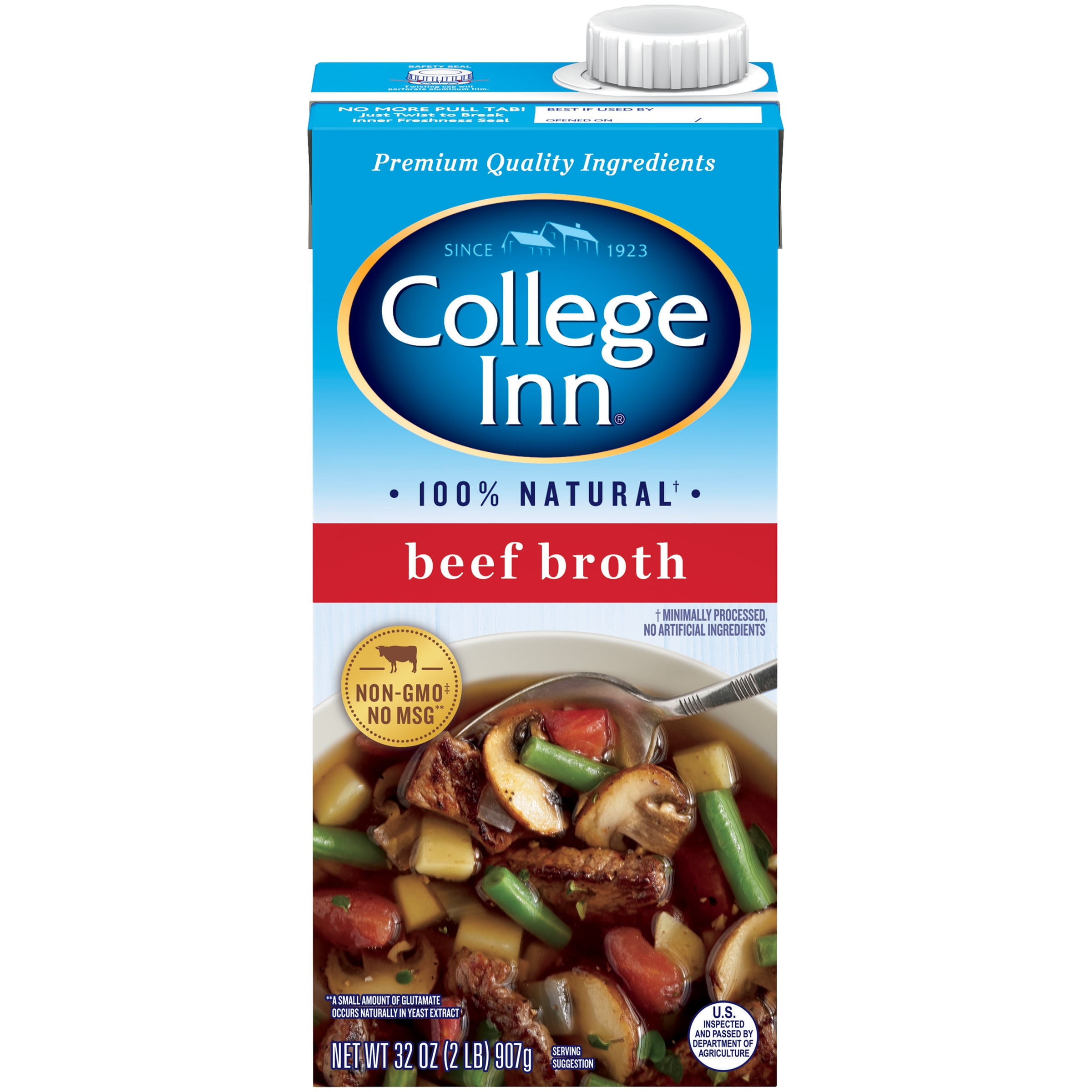 College Inn Beef Broth, 32 oz Resealable Carton