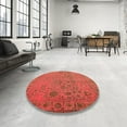 thumbnail image 4 of Ahgly Company Machine Washable Indoor Rectangle Contemporary Red Area Rugs, 7' x 9', 4 of 7