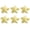 Yellow, variant on Nautical Starfish Ceramic Drawer Pulls for Kitchen Cabinet Dresser Cupboard Wardrobe, Beach/Ocean Theme Knobs, 6 Pack