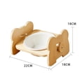thumbnail image 3 of Cuencos Elevados Para Perros Con Soporte De Bambú Cuencos Elevados Para Perros Cuencos Para Mascotas Para Perros Y Gatos Alimentador De Bambú Ajustable En Altura Moyic PT002705-01, 3 of 5