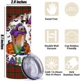 thumbnail image 2 of 20oz Stainless Steel Tumbler Horror Pumpkin Halloween Straight Skinny Water Bottle Thanksgiving Christmas Gnome Travel Coffee Mug Insulated Tumblers Cups for Friend Sisters Employee Birthday, 2 of 5