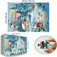 thumbnail image 3 of SXFVHN 500-Piece Festive Snowman & Red Birds Winter Wood Jigsaw Puzzle, Eco-Friendly Christmas Village Art, Engaging Adult Puzzle, Home Wall Decoration, Ideal New Year Gift (20.5x15in), 3 of 6