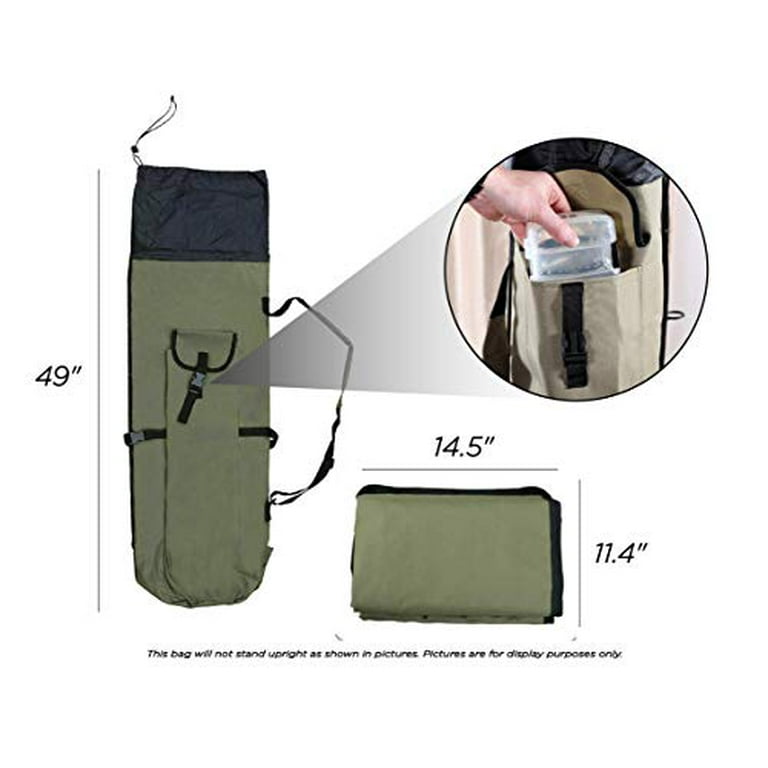 Housse De Protection Pour Canne à Pêche Voyage - Avec Protège-scion Et Sangle