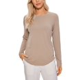 thumbnail image 1 of Remera CRZ YOGA de Algodón Pima Manga Larga Color Mortero Talle Large, 1 of 5
