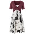thumbnail image 1 of Vestido camisero en capas con estampado floral y tallas grandes con top cruzado cruzado Rosegal Bikinis, 1 of 5