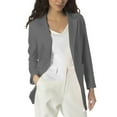 thumbnail image 6 of Elegant Women's Open Front Collarless Long Sleeve Business Suit Jacket for Outdoor Casual Wear, 6 of 8