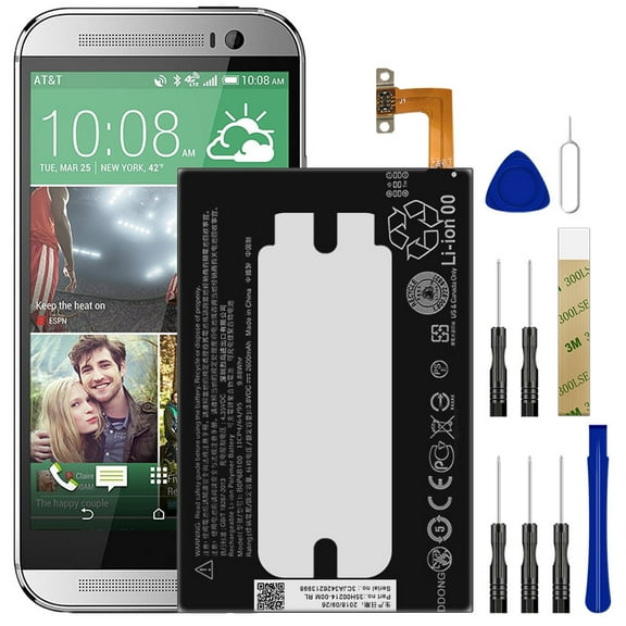 Replacement Battery B0P6B100 35H00214-00M For Verizon HTC One M8 HTC6995L Tool
