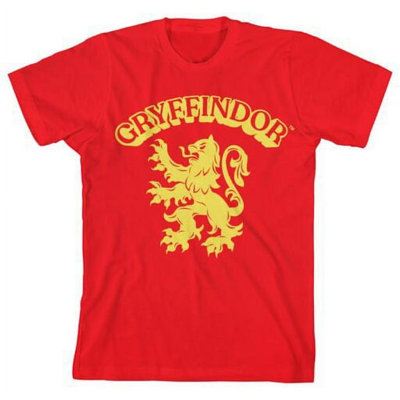 Bioworld Harry Potter Gryffindor Clubhouse Youth Red Graphic Tee-XS