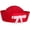Red, variant on Sweet Bow Sailor Hat, Navy Yacht Cap Simple Style for Nautical Events