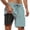 Dark Green, variant on FUZHIQ Men Shorts Retro Athletic Tropical Print Quick-Dry Beach Swimming Shorts with Compression Liner Upf 50+ Sun Protection Fishing Shorts for Men,XL