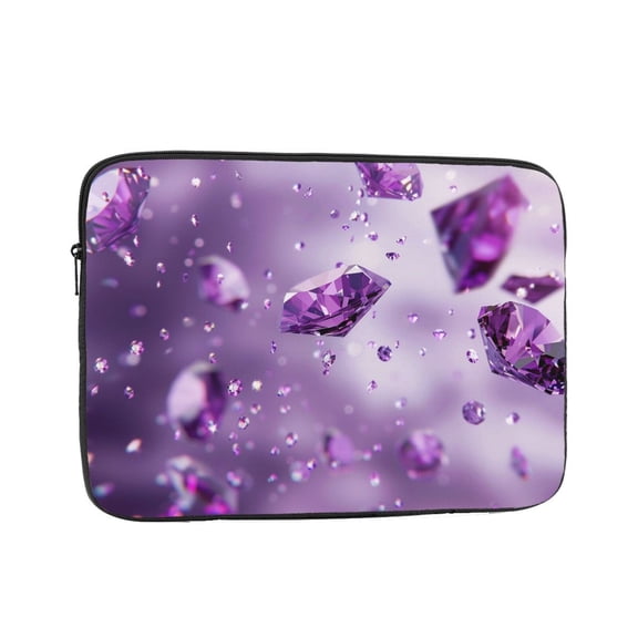 Purple Diamonds Laptop Sleeve Bag Compatible With MacBook Air / Pro iPad MateBook Tablet Surface HP Lenovo Dell ASUS Acer Laptop Computer Protective Size: 10 inch